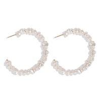 Trend Ige Koreanische Mode Perlen Ohrringe Süß Und Vielseitig Halbmond Unregelmäßige Perlen Temperament Damen Ohrringe Ohrringe main image 6
