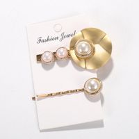 Set De Pinzas Para El Pelo Con Perlas Y Perlas Heart-set Para Mujer Nhjq124100 sku image 5