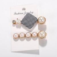 Set De Pinzas Para El Pelo Con Perlas Y Perlas Heart-set Para Mujer Nhjq124100 sku image 17