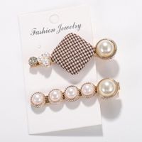 Set De Pinzas Para El Pelo Con Perlas Y Perlas Heart-set Para Mujer Nhjq124100 sku image 18