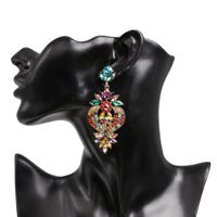 Womens Floral Rhinestone Alloy Earrings Nhjj124309 main image 6