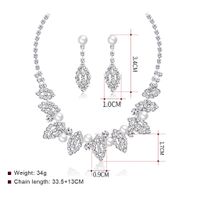 Womens Electroplated Copper Rhinestone Jewelry Sets Nhdr124860 main image 3