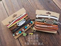 Unisex Geometric Leather Punk Ornaments Bracelets &amp; Bangles Nhpk124876 main image 4