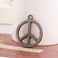 Fashion Bronze Peace Sign Alloy Necklace Accessories Nhpk124878 main image 3