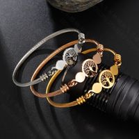 Fashion Flower 303 Stainless Steel Stainless Steel 18K Gold Plated No Inlaid In Bulk main image 5