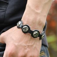 Fabrik Direkt Verkauf Retro Leder Armband Europäischer Und Amerikanischer Außenhandel Original Single Leder Armband All-match Männer Und Frauen Pfirsich Herz A Zubehör main image 4