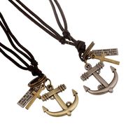 Unisex Anchor Plating Alloy Necklaces Nhpk124943 main image 1