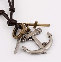 Unisex Anchor Plating Alloy Necklaces Nhpk124943 main image 5