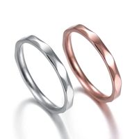 Couple Style Geometric Stainless Steel Rings Nhhf124957 main image 2