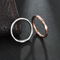Couple Style Geometric Stainless Steel Rings Nhhf124957 main image 4