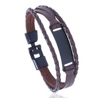 Unisex Geometric Vintage Weaving Artificial Leather Bracelets &amp; Bangles Nhpk124828 sku image 2