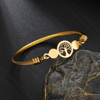 Fashion Flower 303 Stainless Steel Stainless Steel 18K Gold Plated No Inlaid In Bulk sku image 2