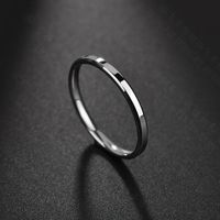 Couple Style Geometric Stainless Steel Rings Nhhf124957 sku image 1