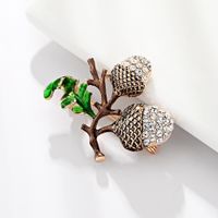 Womens Pine Cone Oil Hazelnut Pine Nuts  Alloy Brooches Dr190505120131 main image 6