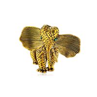 Style Coréen Mode Rétro Animal Corsage Personnalité Éléphant Broche Tout-match De Diamant Alliage Broche En Stock En Gros main image 8