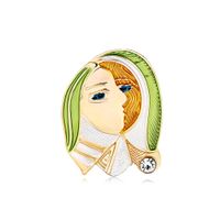 Style Coréen Nouvelle Mode Personnage De Dessin Animé Corsage  Vente Chaude Alliage Dripping Huile Mignon De Bande Dessinée Businese Costume Accessoires main image 2