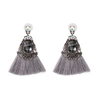 Womens Fringe Tassel Line Alloy  Earrings Jj190505120182 main image 5