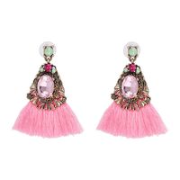 Womens Fringe Tassel Line Alloy  Earrings Jj190505120182 main image 9