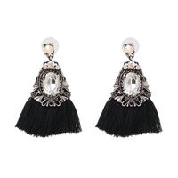 Womens Fringe Tassel Line Alloy  Earrings Jj190505120182 main image 11