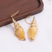 51887 Koreanische Mode Und Literatur Retro Conch Shell Ohrringe Süße Perle Persönlichkeit Internet Internet Hipster Ohrringe Frauen main image 4