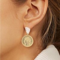 Womens Geometry  Long Section Electroplating Alloy Earrings Jj190505120208 main image 6