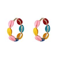 Womens Geometric Shell Alloy Earrings Jj190505120231 main image 7
