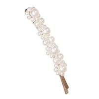 Jujia Ins Belle Perle Géométrique Perle Barrettes Clip Bang Clip Corée Du Sud Internet Star Side Clip Cheveux Accessoires main image 12