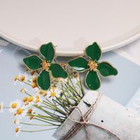 Womens Flower Dropper Alloy Earrings Jj190505120243 main image 4