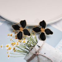 Womens Flower Dropper Alloy Earrings Jj190505120243 main image 6