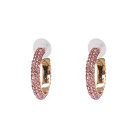 52091 Tous-match Accessoires C En Forme De Boucles D'oreilles Avec Diamants Mode Ladylike Boucles D'oreilles Coréenne Style Zircon Boucles D'oreilles main image 10