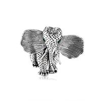 Koreanische Mode Retro Tier Corsage Personal Isierte Elefanten Brosche All-match Diamant Legierung Brosche Spot Großhandel sku image 1