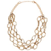 Womens Geometry Fashion Multilayer  Electroplated Aluminum Necklaces Ct190505120168 sku image 1