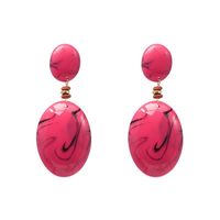 52003 Géométrique Résine Tempérament Boucles D'oreilles Europe, Amérique, Corée Du Sud Élégant Rétro Minimalisme Gouttes Pour Les Oreilles Boucles D'oreilles Usine En Gros sku image 2