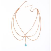 Retro Water Droplets Iron Wholesale Necklace main image 5