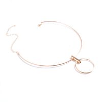 Womens Electroplated Copper Simple Retro Simple Retro Collar Set Xr190506120382 main image 6