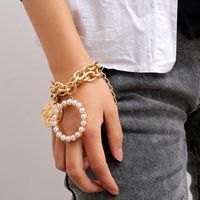 Europe Et En Amérique Croix Frontière Mode Ornement Multi-élément Personnalité Creative Style Exagéré Bracelet Perle Multi-couche Combinaison Bracelet Pour Les Femmes main image 23