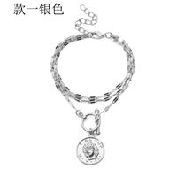 Europe Et En Amérique Croix Frontière Mode Ornement Multi-élément Personnalité Creative Style Exagéré Bracelet Perle Multi-couche Combinaison Bracelet Pour Les Femmes main image 9