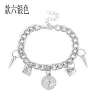 Europe Et En Amérique Croix Frontière Mode Ornement Multi-élément Personnalité Creative Style Exagéré Bracelet Perle Multi-couche Combinaison Bracelet Pour Les Femmes main image 5