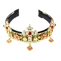 2021 Nouveau Européen Et Américain Style Baroque Géométrique Vintage Croix Tous Les-match Bandeau Ornement Nuptiale Couronne Bijoux main image 2