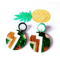 Womens Personality Contrast Color Stitching Earrings Om190506120417 main image 9