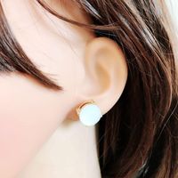 Womens Electroplating Three-dimensional Cut Surface  Alloy Earrings Om190506120426 main image 8