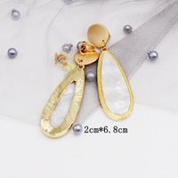 Womens Exquisite Contrast Color Elliptical Color Resin Earrings Om190506120440 main image 10