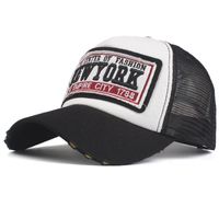 Mode Patch Maille Casquette De Baseball De New York Hommes Et Femmes De Simple Casquette Hip Hop Chapeau sku image 1