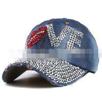 New Wave Love Rhinestone Washed Cowboy Hat Zl190506120338 sku image 6