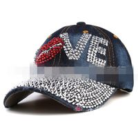 New Wave Love Rhinestone Washed Cowboy Hat Zl190506120338 sku image 8