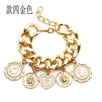 Europe Et En Amérique Croix Frontière Mode Ornement Multi-élément Personnalité Creative Style Exagéré Bracelet Perle Multi-couche Combinaison Bracelet Pour Les Femmes sku image 3