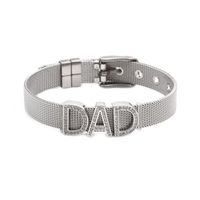 Edelstahl Uhr 26 Armband Aus Englischen Buchstaben Diy Verstellbares Armband Armband Vatertag Geschenk Bracelet sku image 1