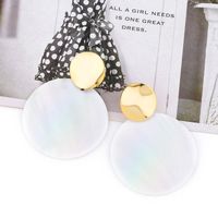 Womens Round Shell  Beads Short Fashion Shell Film Earrings Nhas120513 main image 4