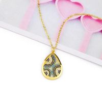 Womens Devils Eye With Zircon Copper Plated 18k Alloy Simple Necklaces Nhas120516 main image 3