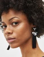 Womens Geometric Ethnic Tassel  Acrylic Earrings Nhll120558 main image 4